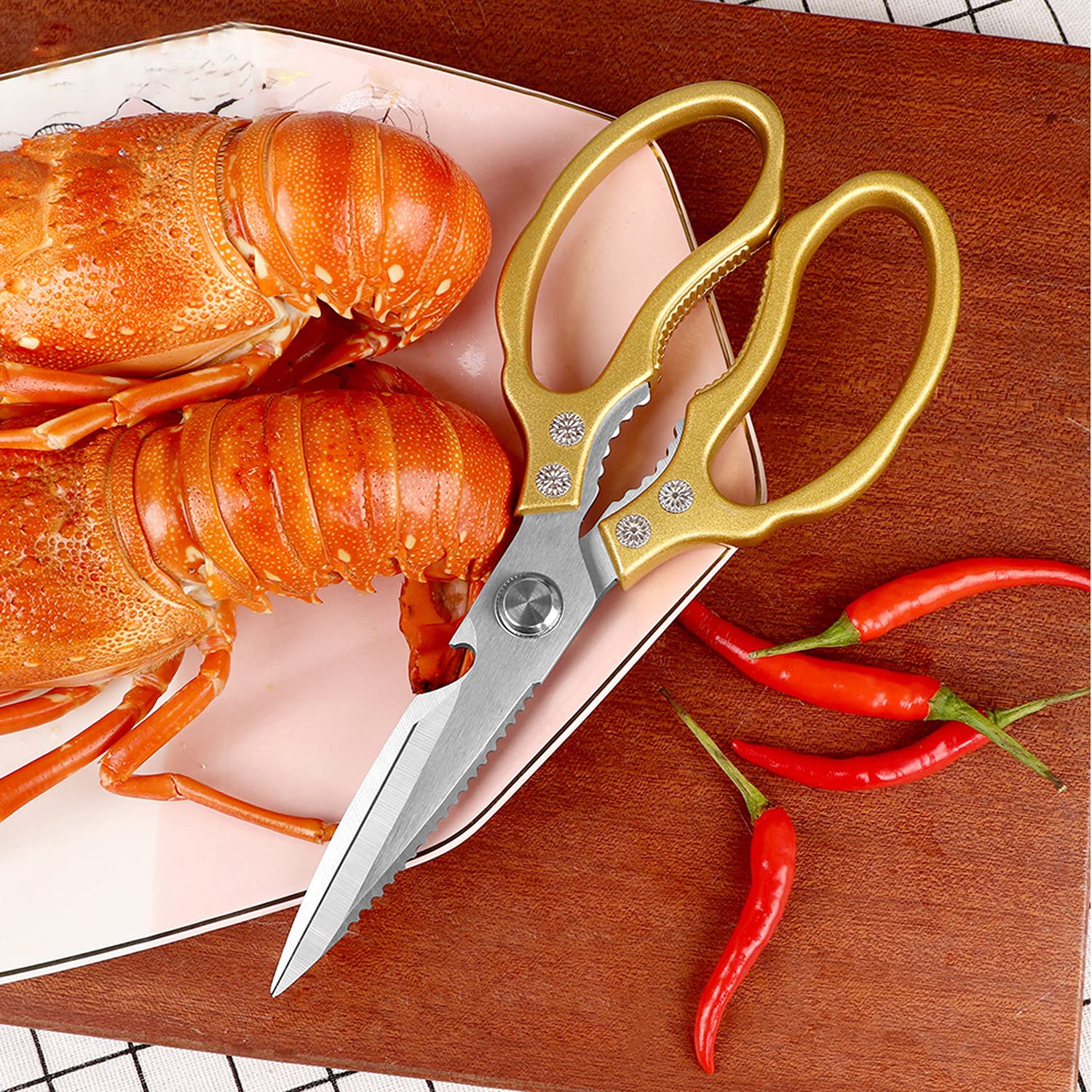AWinjoy stainless steel blades resist rust for lasting sharpness.