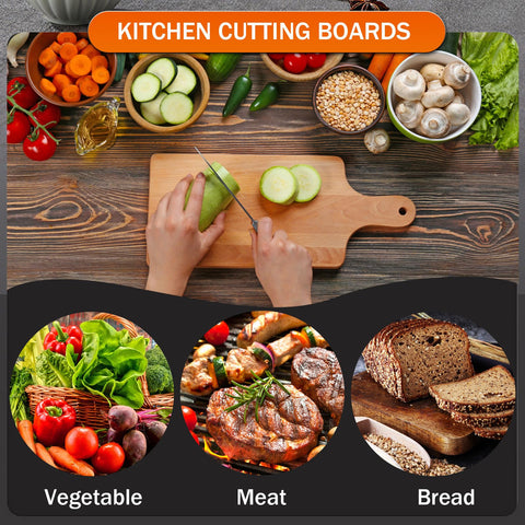 AWIZOM 6-pack bamboo boards ideal for family meals and entertaining.