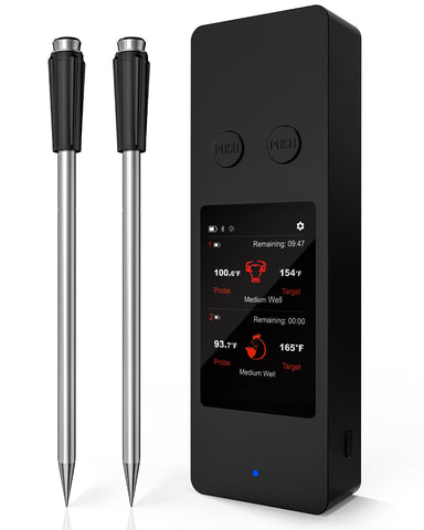 AWLKIM Bluetooth meat thermometer front view for precise cooking insights