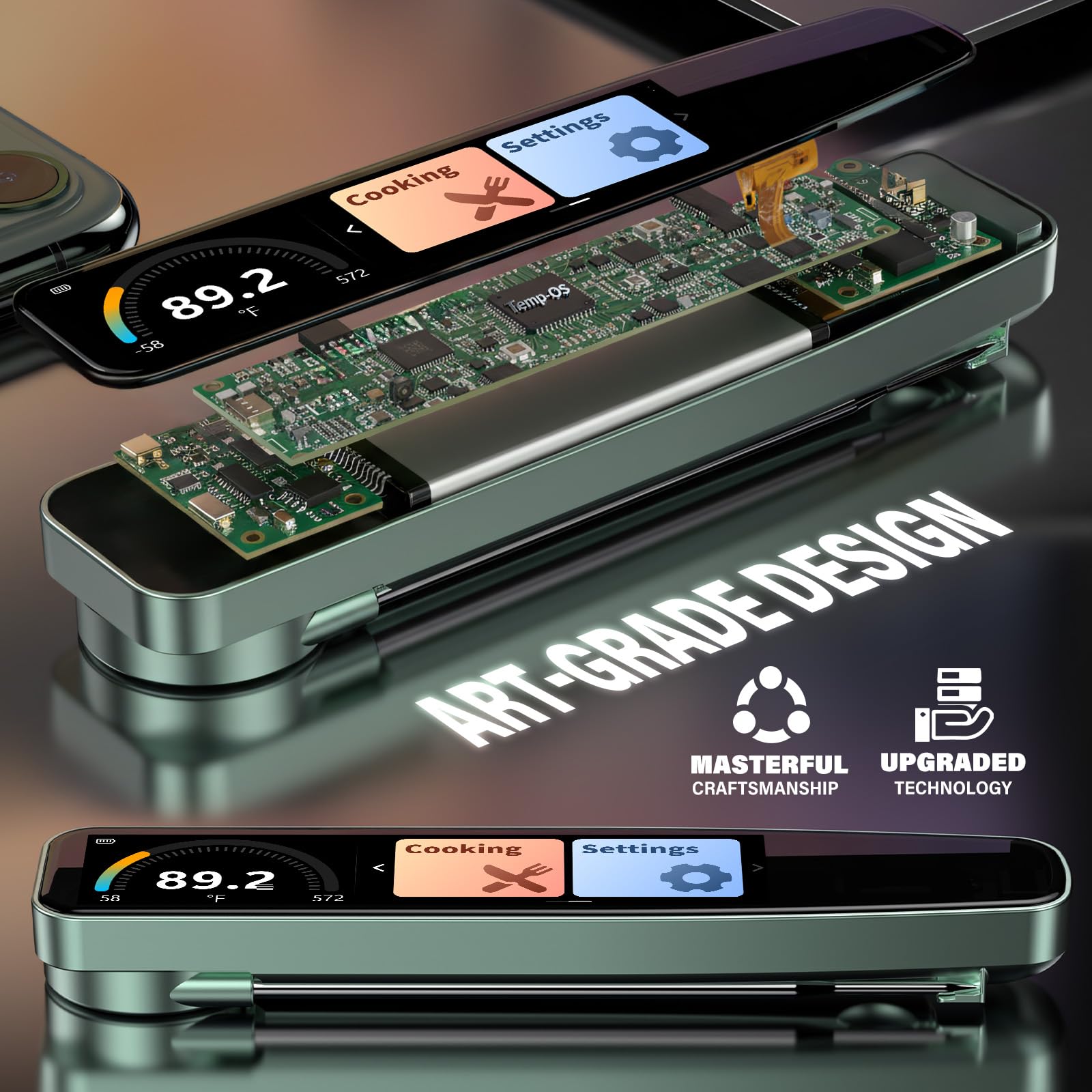 Eight-sensor AWLKIM thermometer delivers rapid, stable temperature read