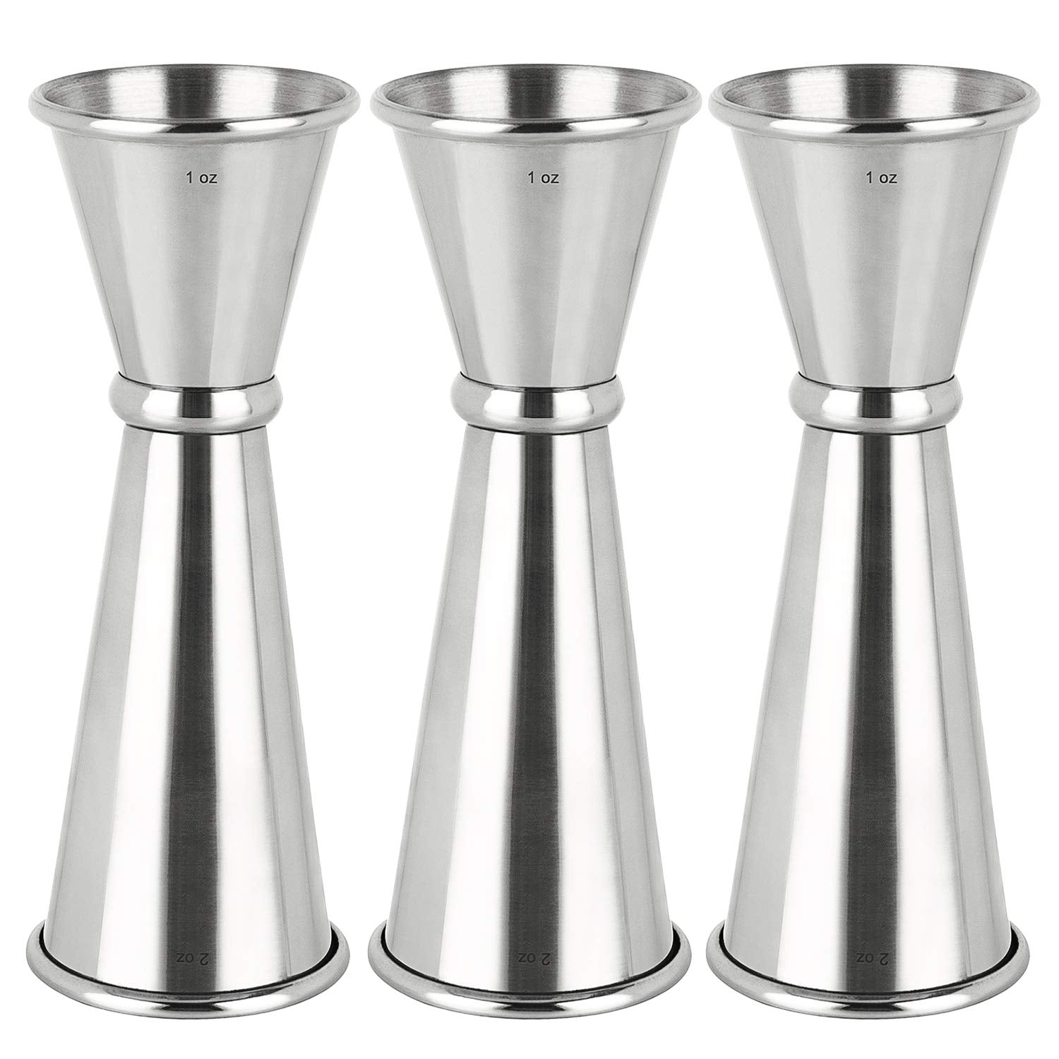 Awpeye double jigger shows 1 oz and 2 oz measurements for precise cocktails.