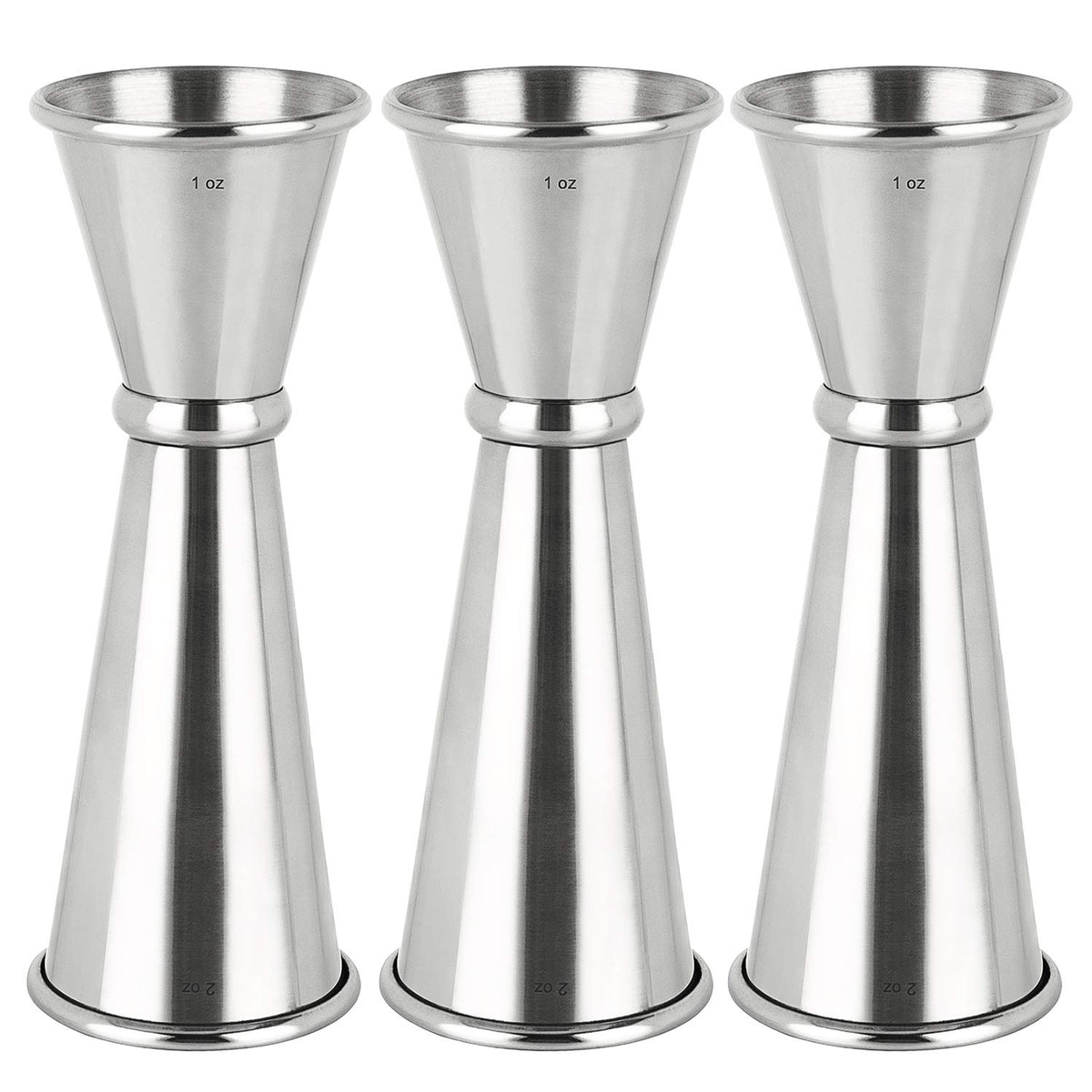 Awpeye double jigger shows 1 oz and 2 oz measurements for precise cocktails.