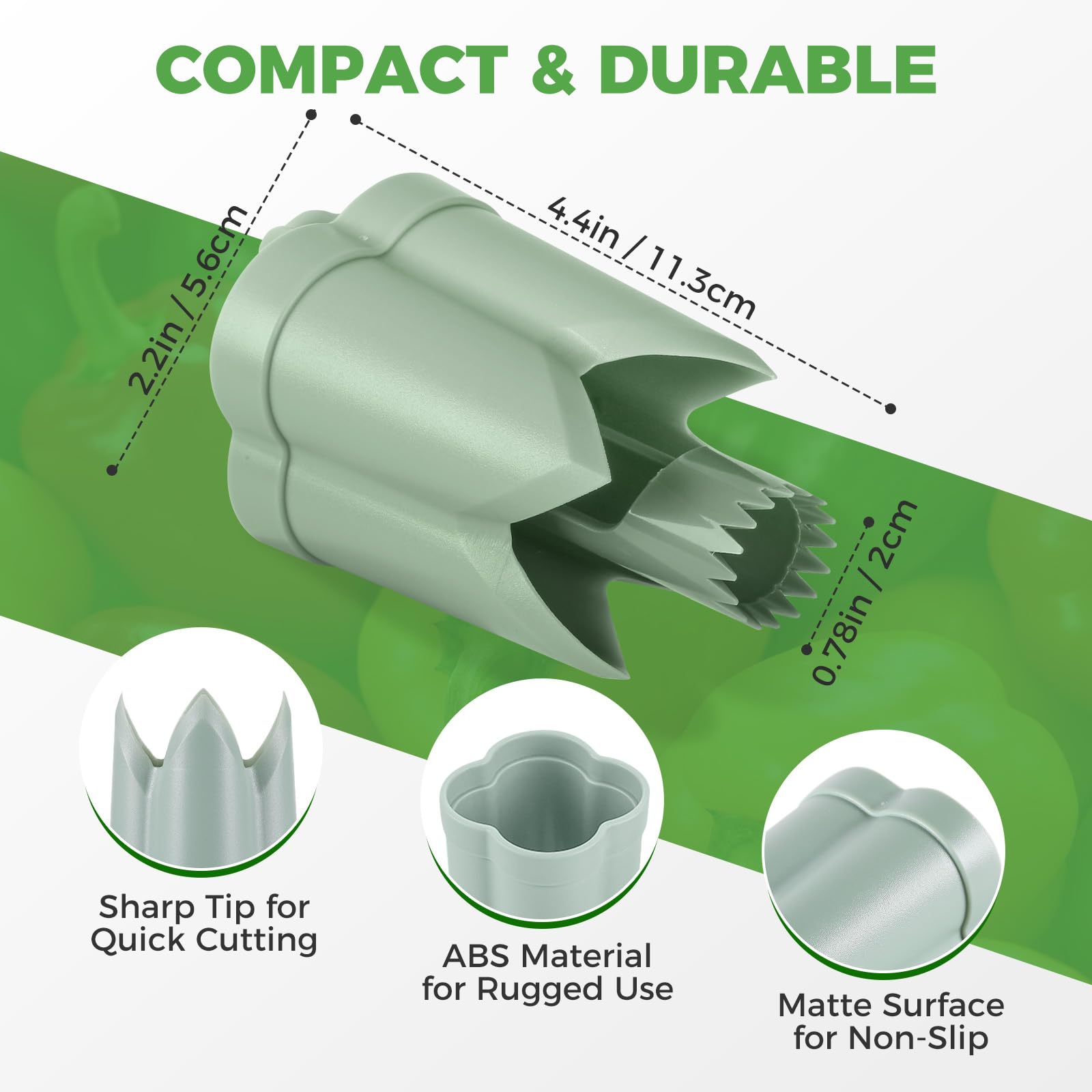 awrose ergonomic grip helps steady slices even with greasy hands