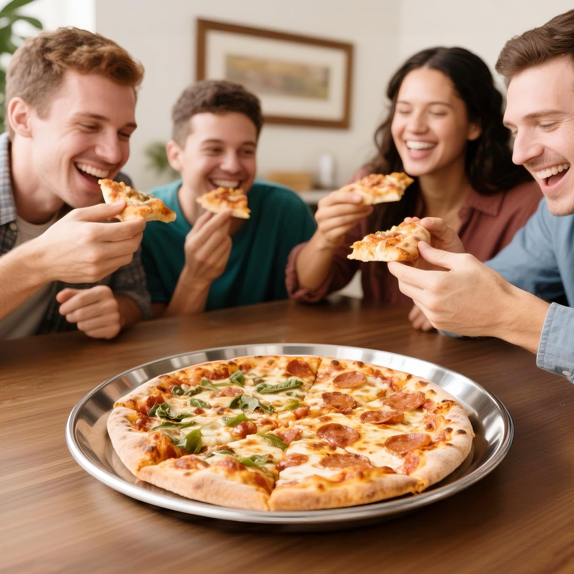 AWTBDP multi-use pan for pizzas, cookies, and roasting.