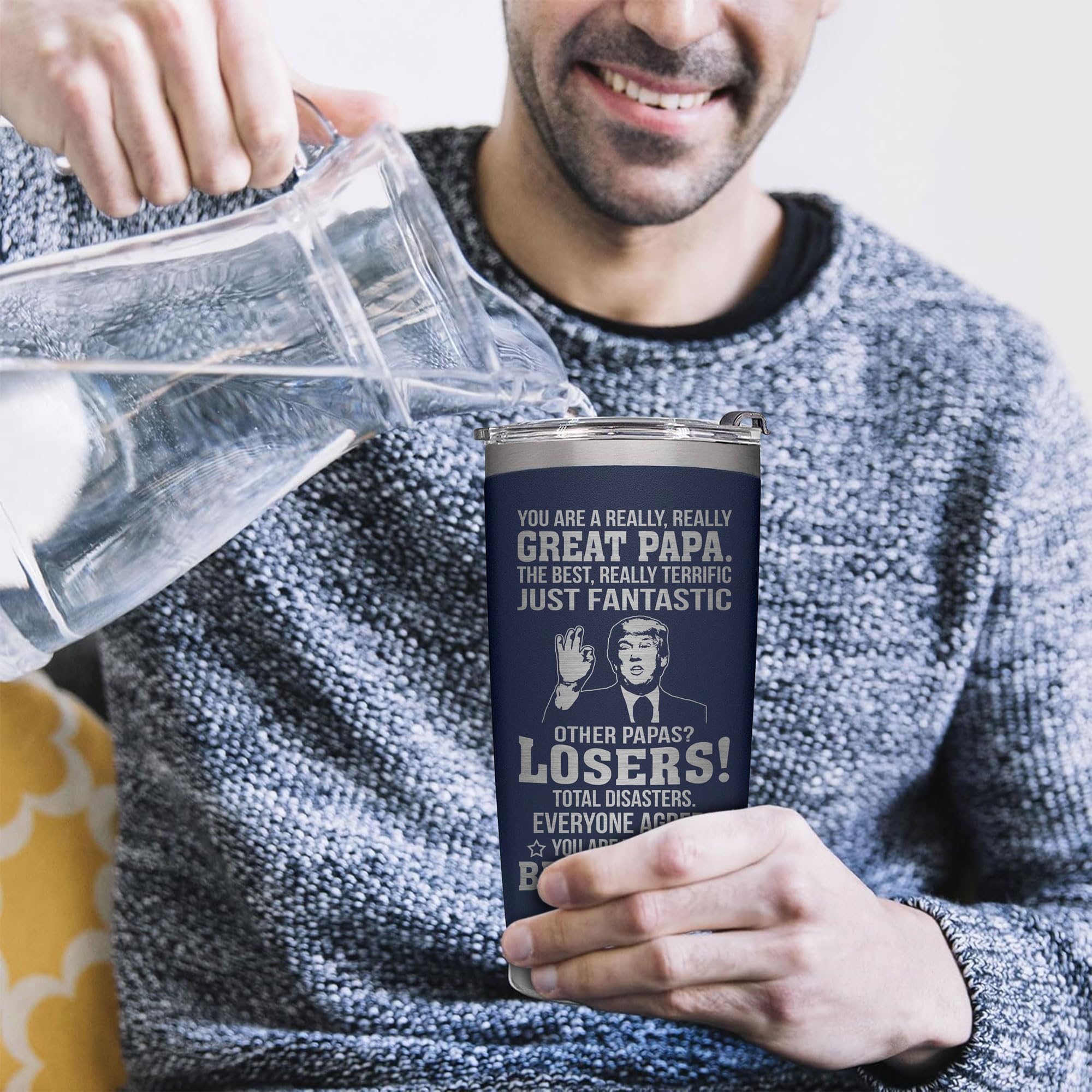 AWTHATMAZING papa gift-ready tumbler perfect for celebrations