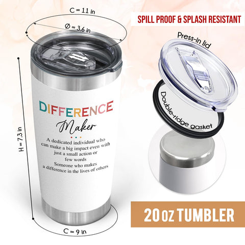 AXIARA 20oz insulated tumbler front view with sleek design for everyday hydration.