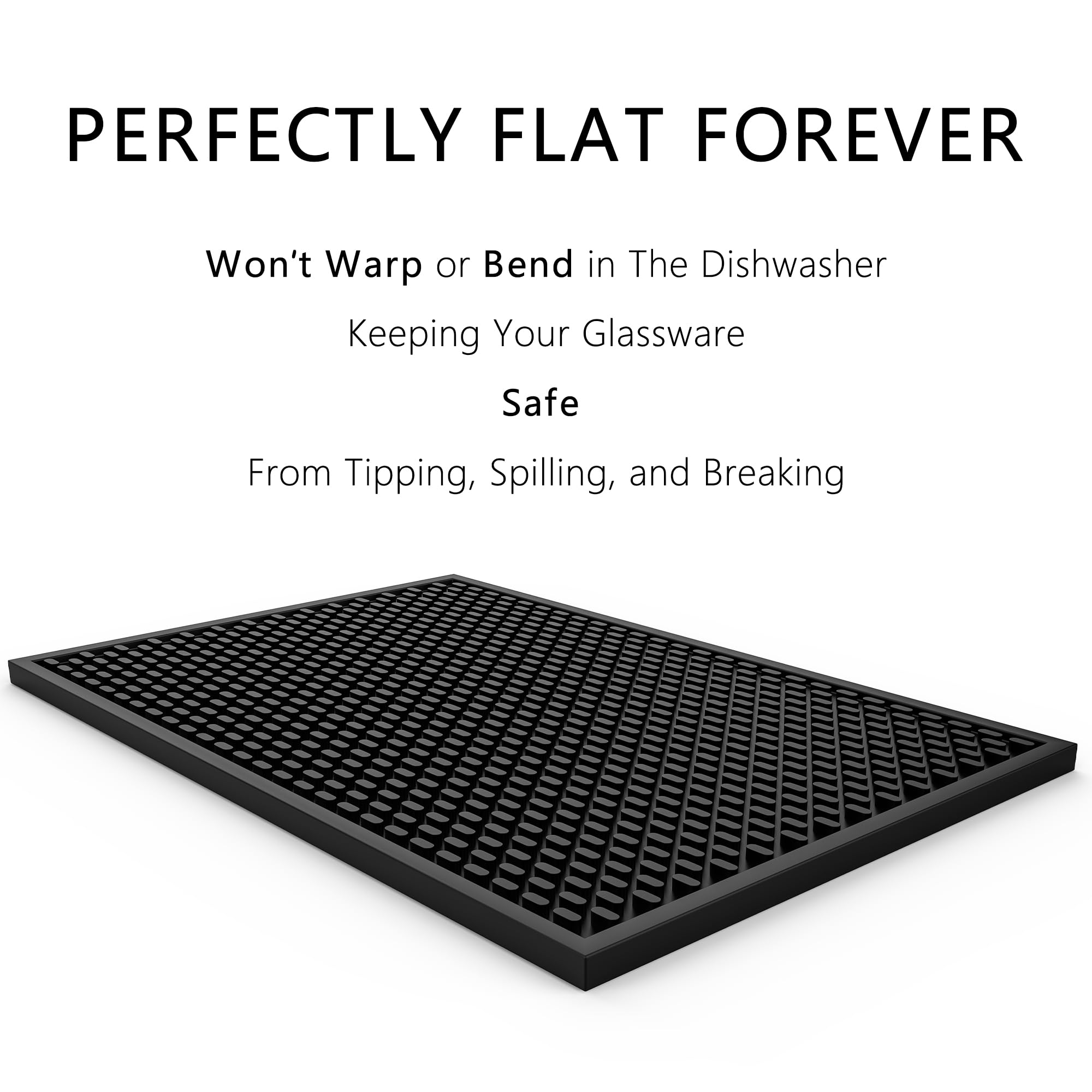 AXIESO large 18x12 inch mat fits kitchen counters for broader coverage