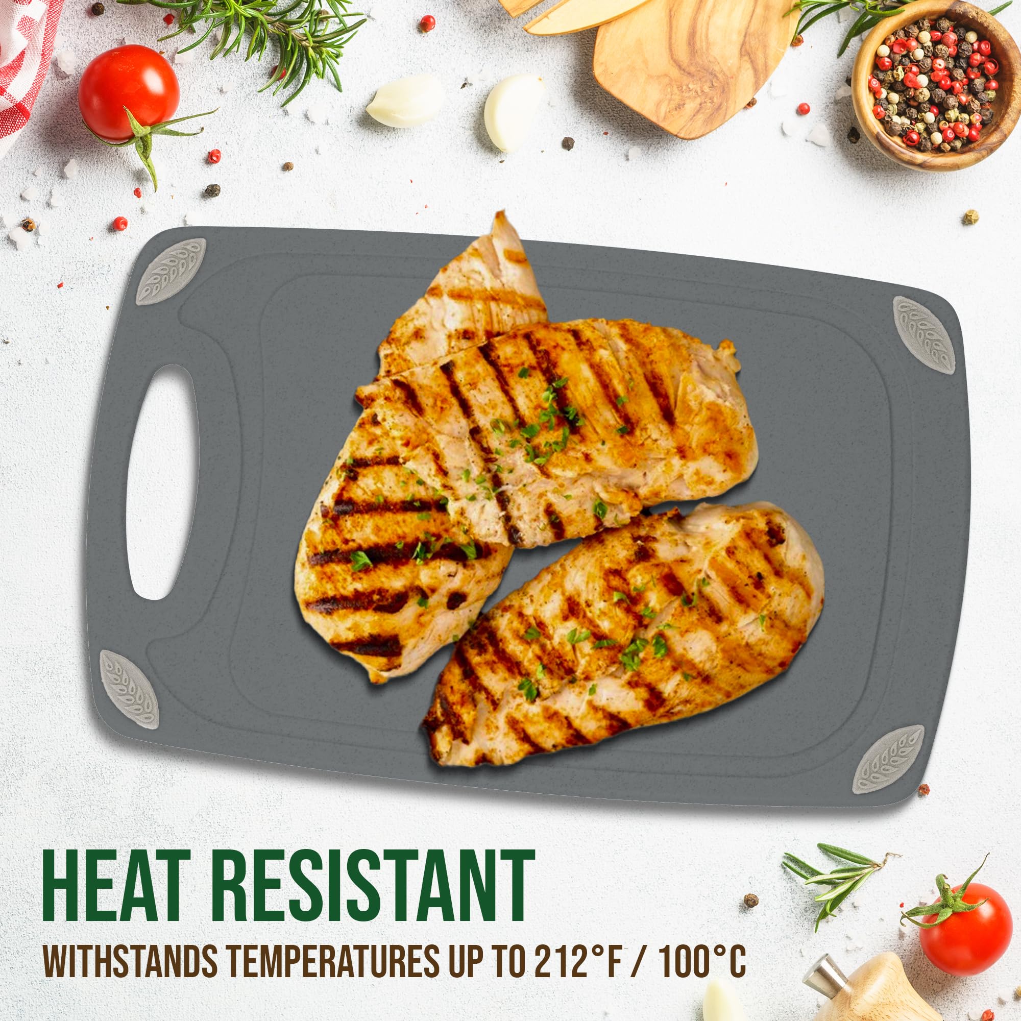 AXIOM CREATIONS wheat straw material offers sustainable kitchen solution.