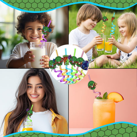AXUOCDH durable kids’ party straws ideal for birthdays