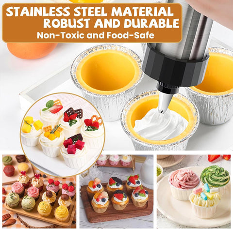 AXWATDEI cookie press discs collection showing varied shapes for cookies