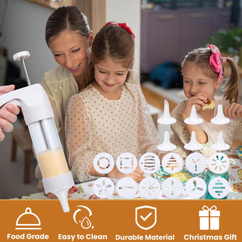 AXWATDEI cookie press features food-grade stainless steel construction
