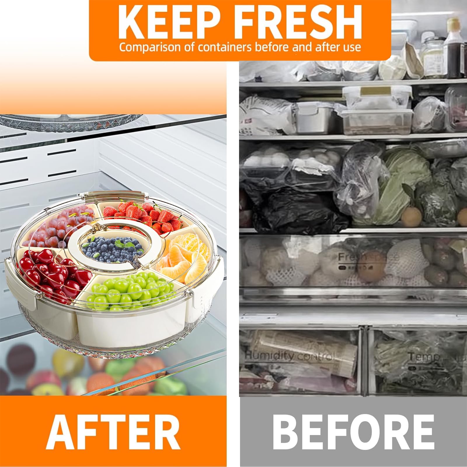 AYauGamA snack box with transparent lid lets you see portions at a glance.
