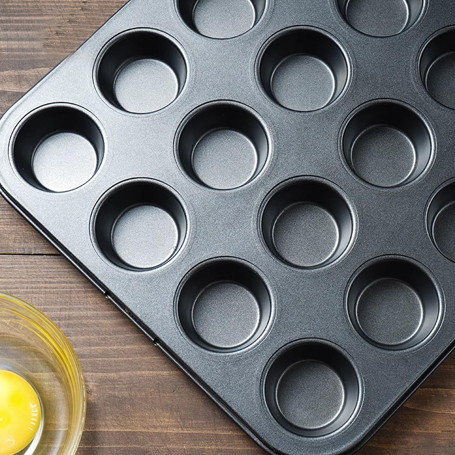 Aybloom nonstick inside cups for smooth muffin release.