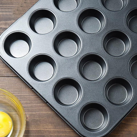 Aybloom nonstick inside cups for smooth muffin release.