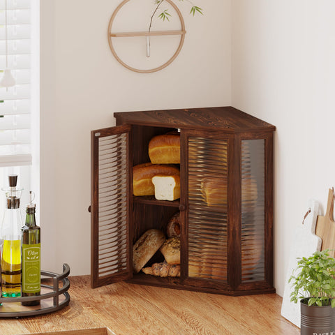 Aycarzcy carbonized pine construction offers natural grain and humidity-friendly storage.