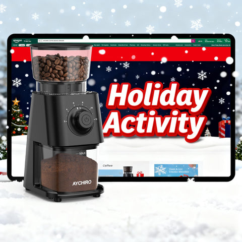 AYCHIRO grinder with intuitive dial control for quick grind size changes