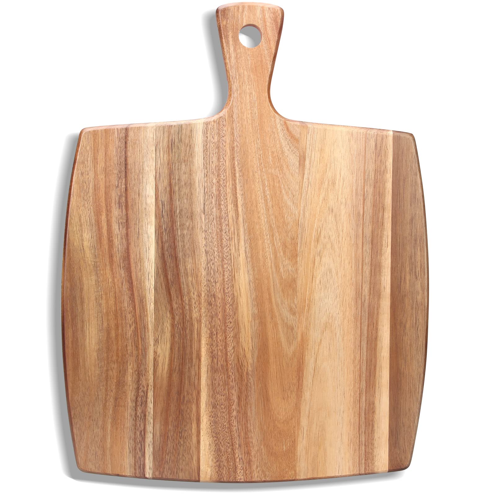 Ayiaren acacia cutting board 17x13 with handle for prep and serving