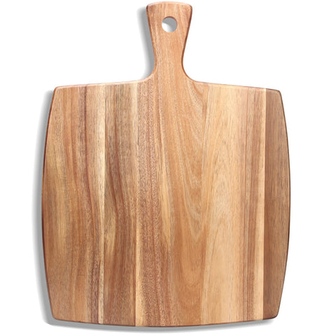 Ayiaren acacia cutting board 17x13 with handle for prep and serving