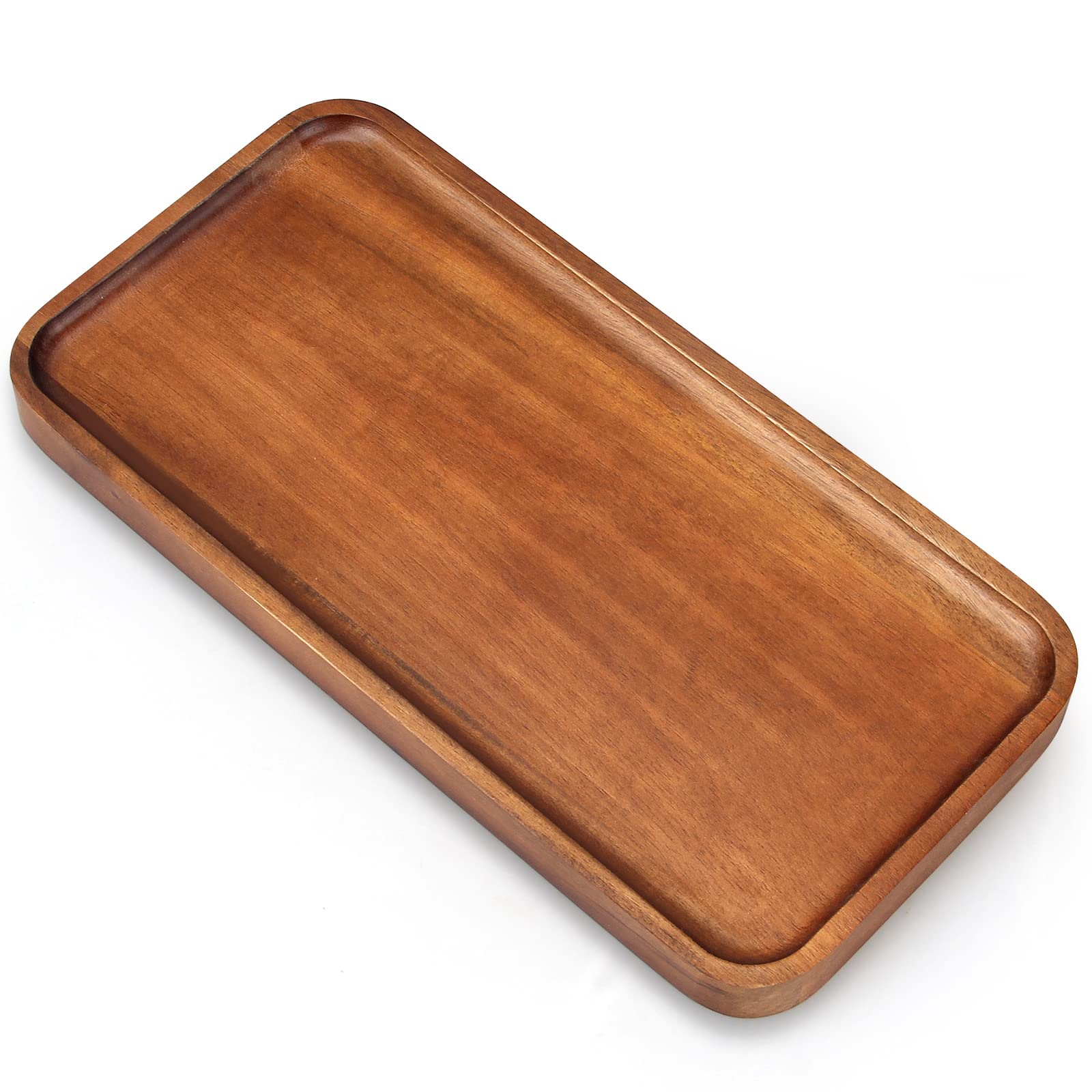 Ayiaren acacia wood platter 12x6 for stylish appetizers and cheese boards.