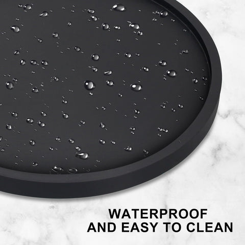 Ayiaren Lazy Susan natural pine wood offers durable, odorless construction.