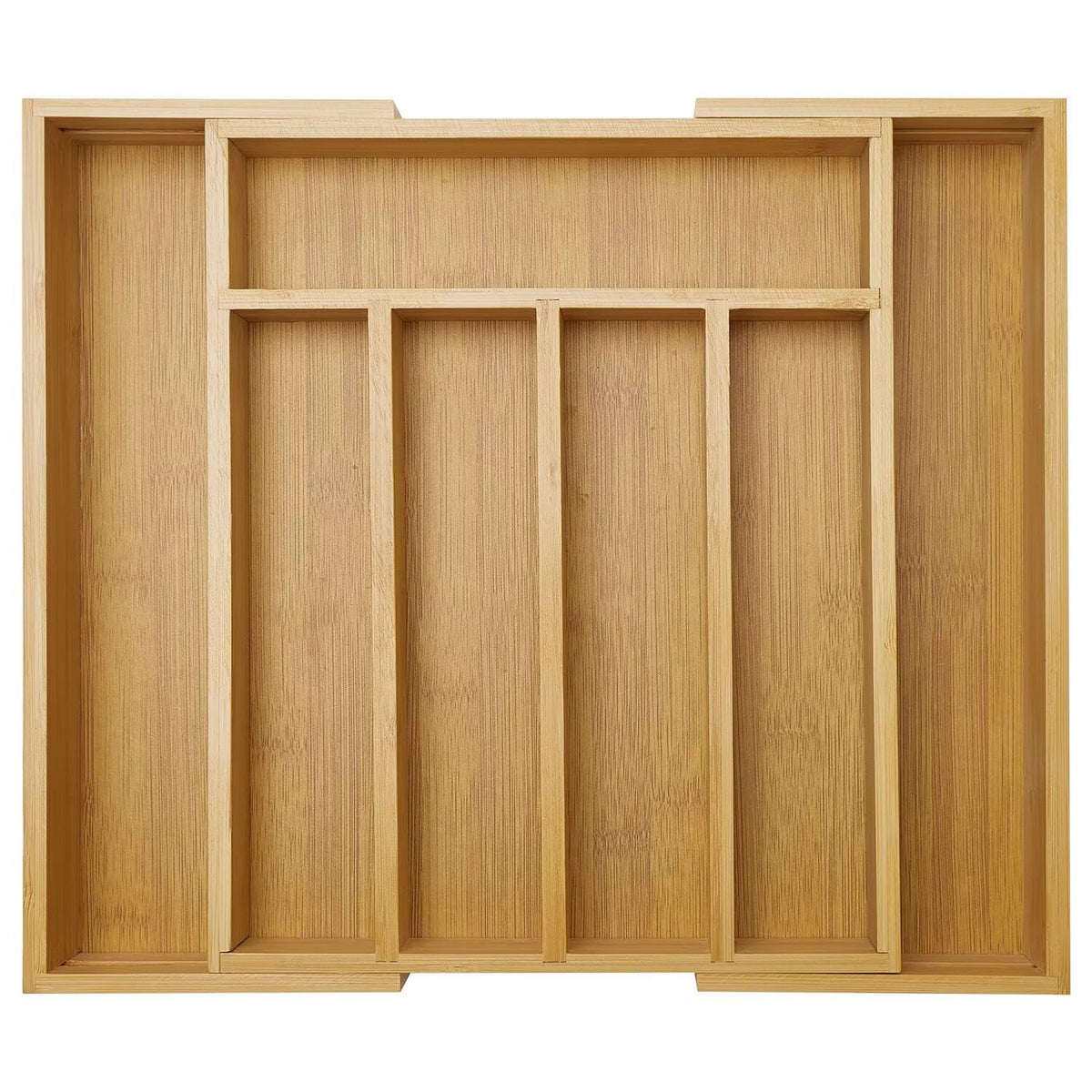 Ayiaren expandable bamboo drawer organizer extended view for versatile storage