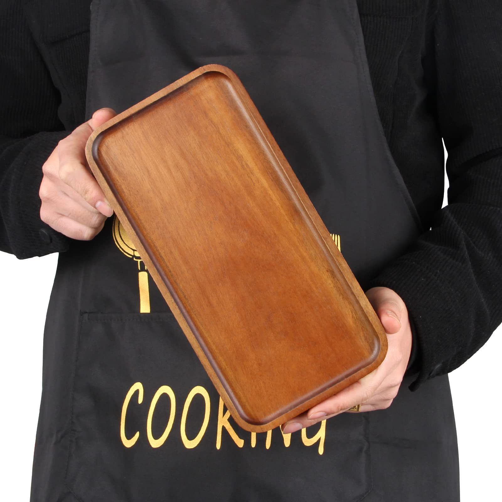 Ayiaren multi-use serving tray for salads, fruits, and desserts.