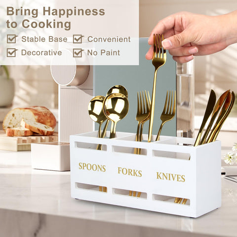 Ayiaren multifunctional utensil caddy ideal for kitchen, camping, or office.