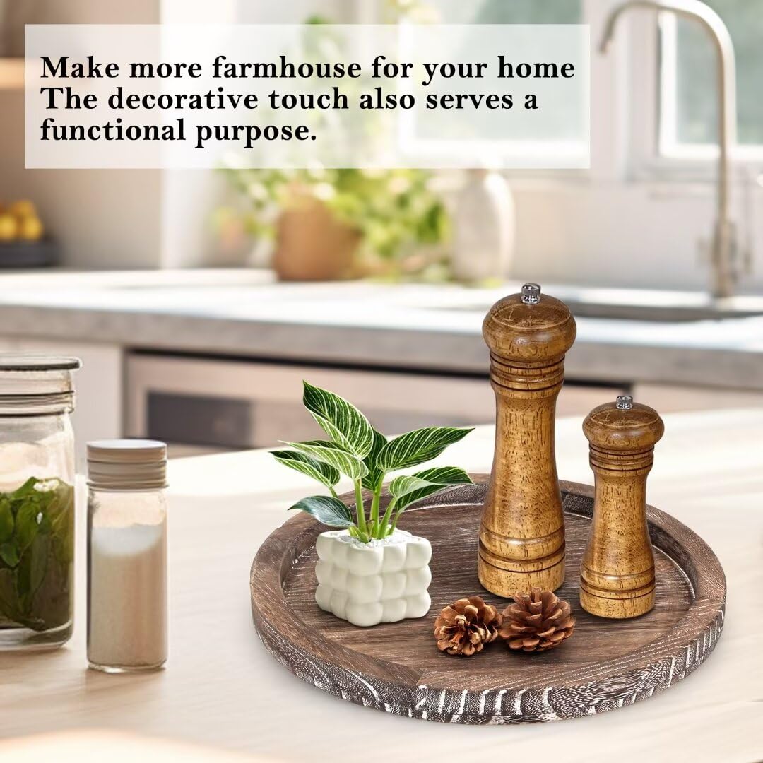 Ayiaren rustic dining table tray enhances casual meals and gatherings.