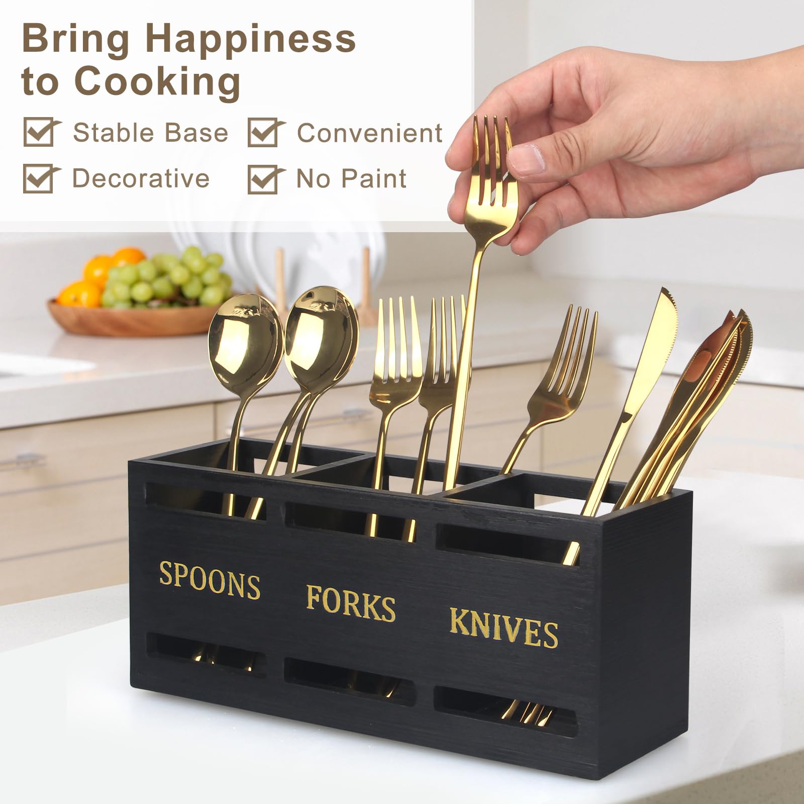 Ayiaren holder features a non-slip base to stay put