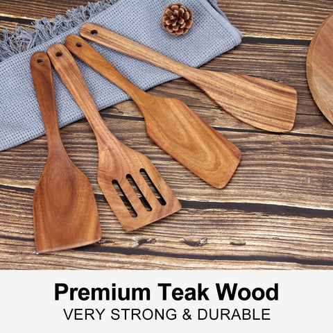 Ayiaren teak spatula turner, versatile flip for eggs and pancakes