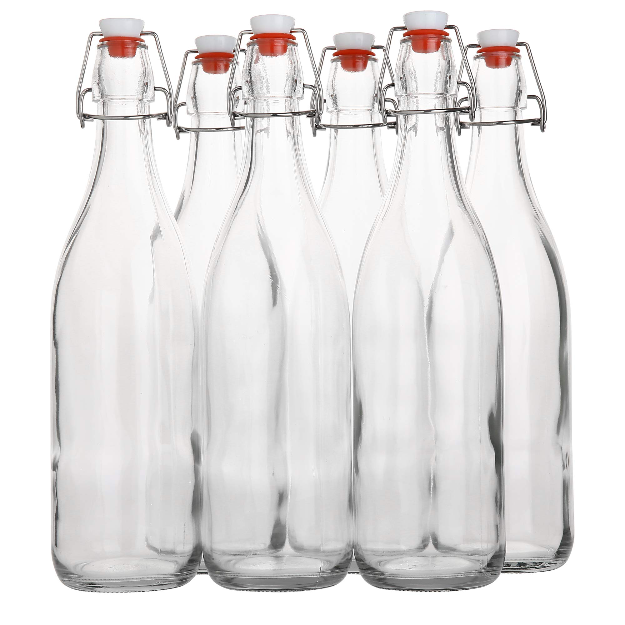 AYL flip-top glass bottle 1L, ideal for fresh juices and homemade beverages.
