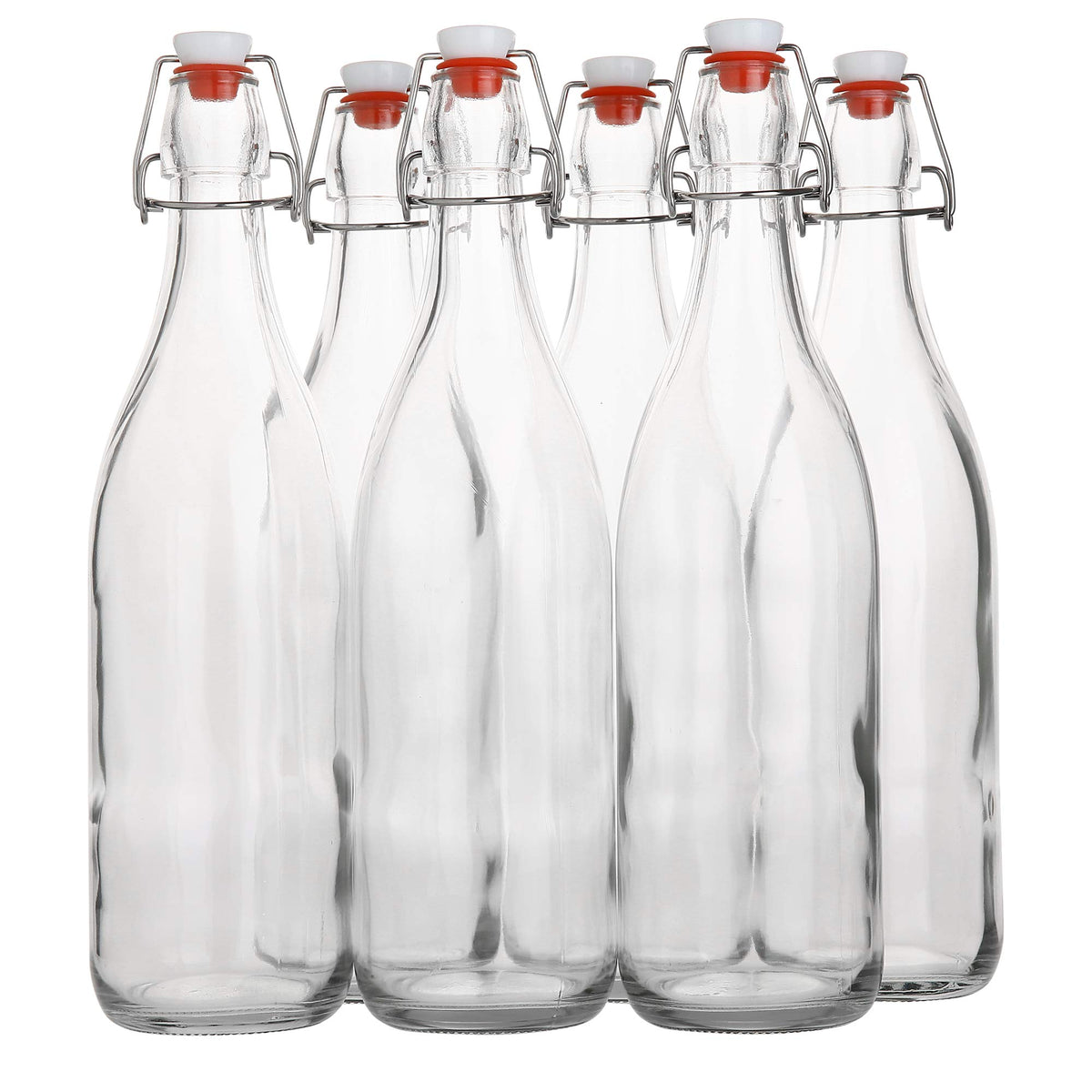 AYL flip-top glass bottle 1L, ideal for fresh juices and homemade beverages.