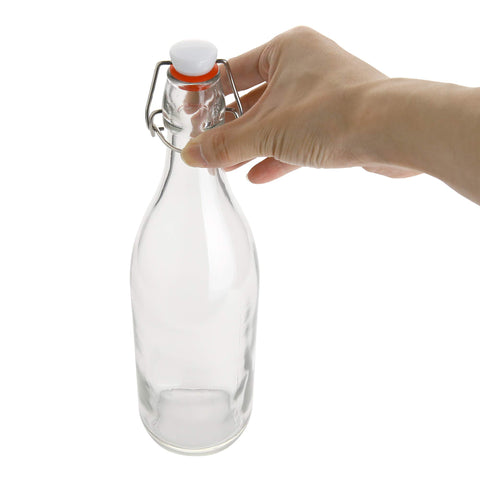 AYL pack of 4 glass bottles for batch beverages.