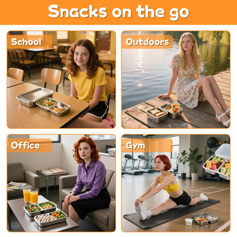 Ayland reusable steel containers support eco-friendly meal prep and storage.