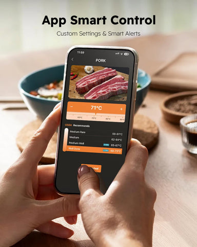AYMDKI app control interface delivers real-time alerts and temp tracking.
