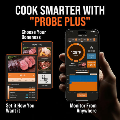 AYMDKI app with presets and guided cooking for steaks and roasts