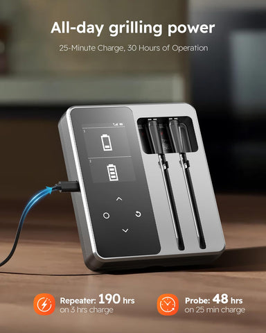 AYMDKI long battery life keeps grills running without interruptions.