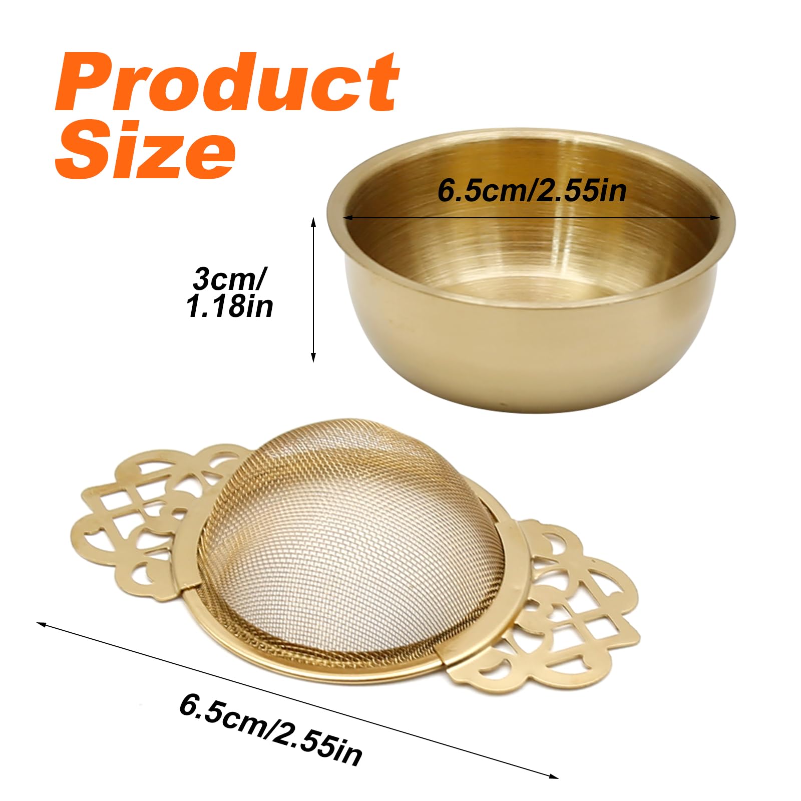 Aynaxcol 304 stainless steel tea infuser filter with durable mesh for crisp infusions