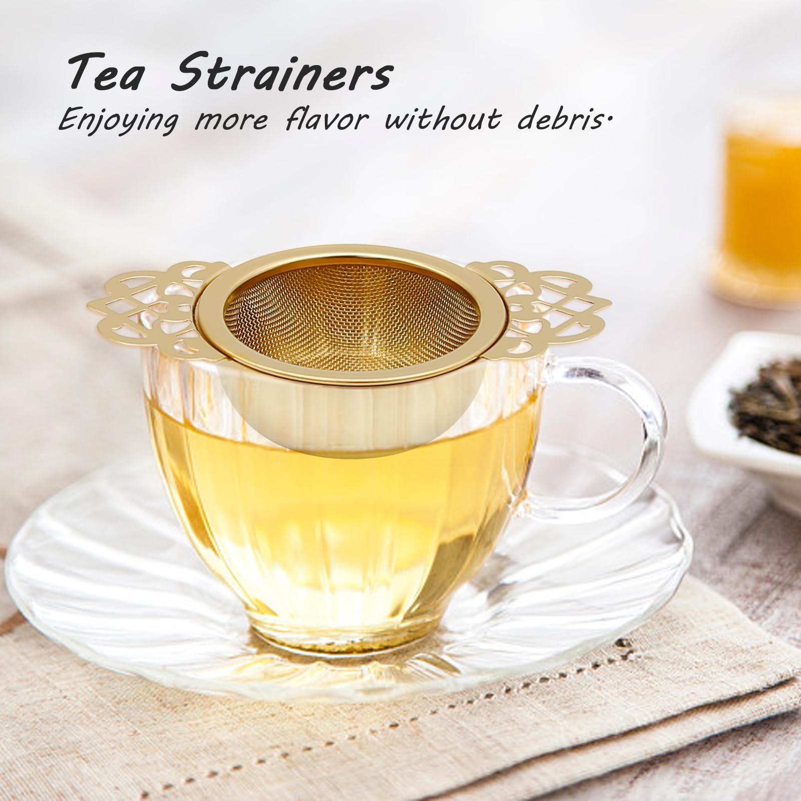 Aynaxcol overflow-prevention design keeps tea residue contained and easy to rinse
