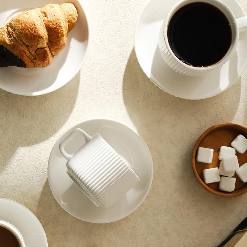 AYUCIA latte mugs with refined design for cafe-at-home experiences