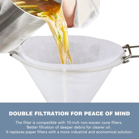 AYUSEB cone-filter-mesh-closeup highlights durable micro-mesh capturing tiny particles.