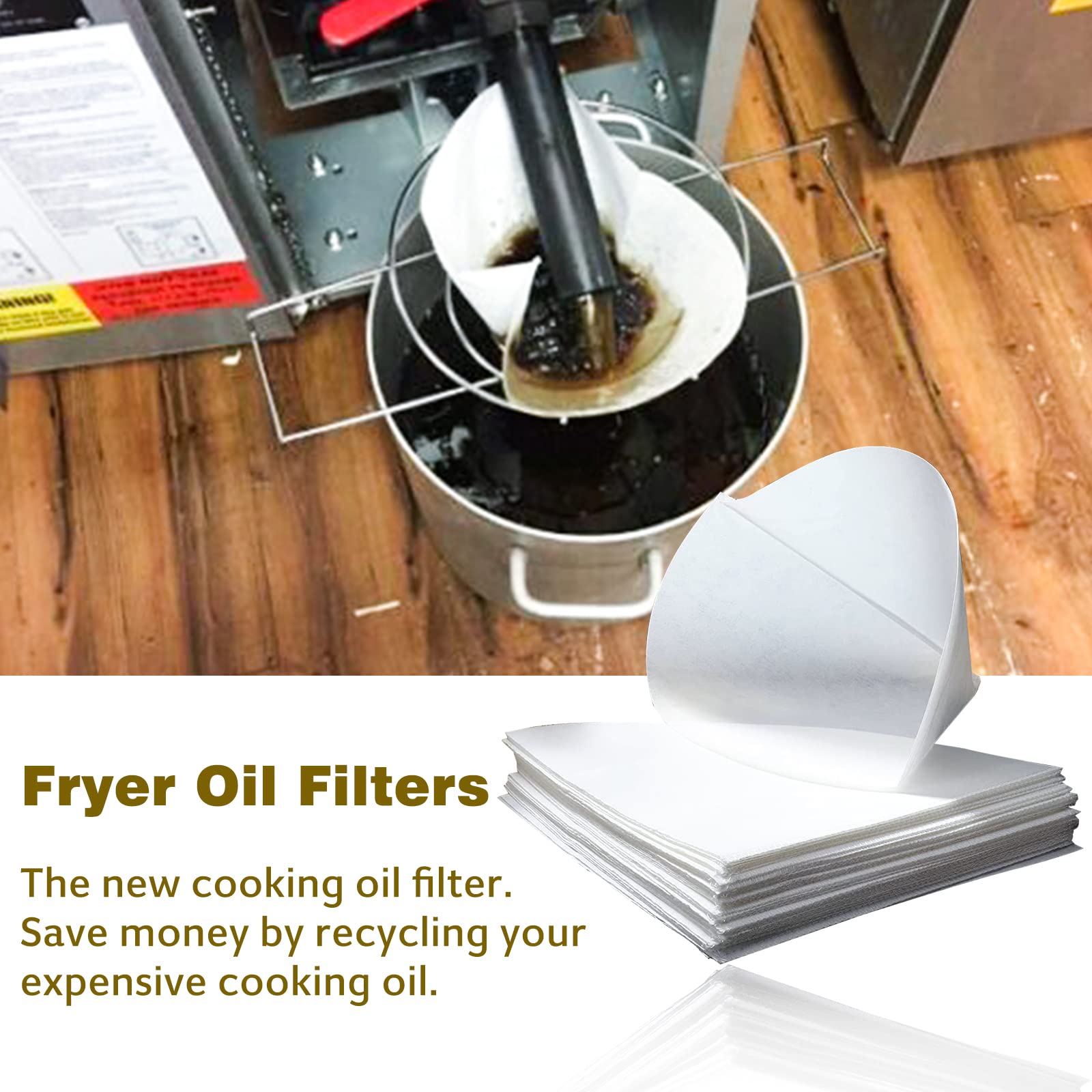 Durable AYUSEB filter cone with hem stitching withstands high-temperature use