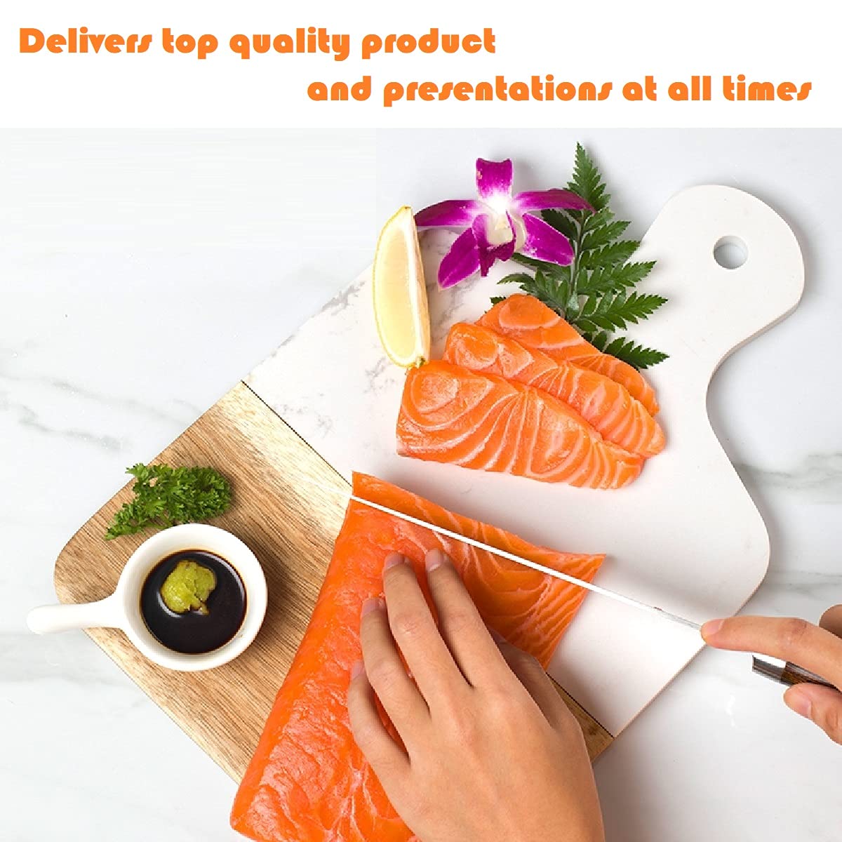 Azauvc chopping board combines durability and beauty for daily fruit, bread, and vegetables prep