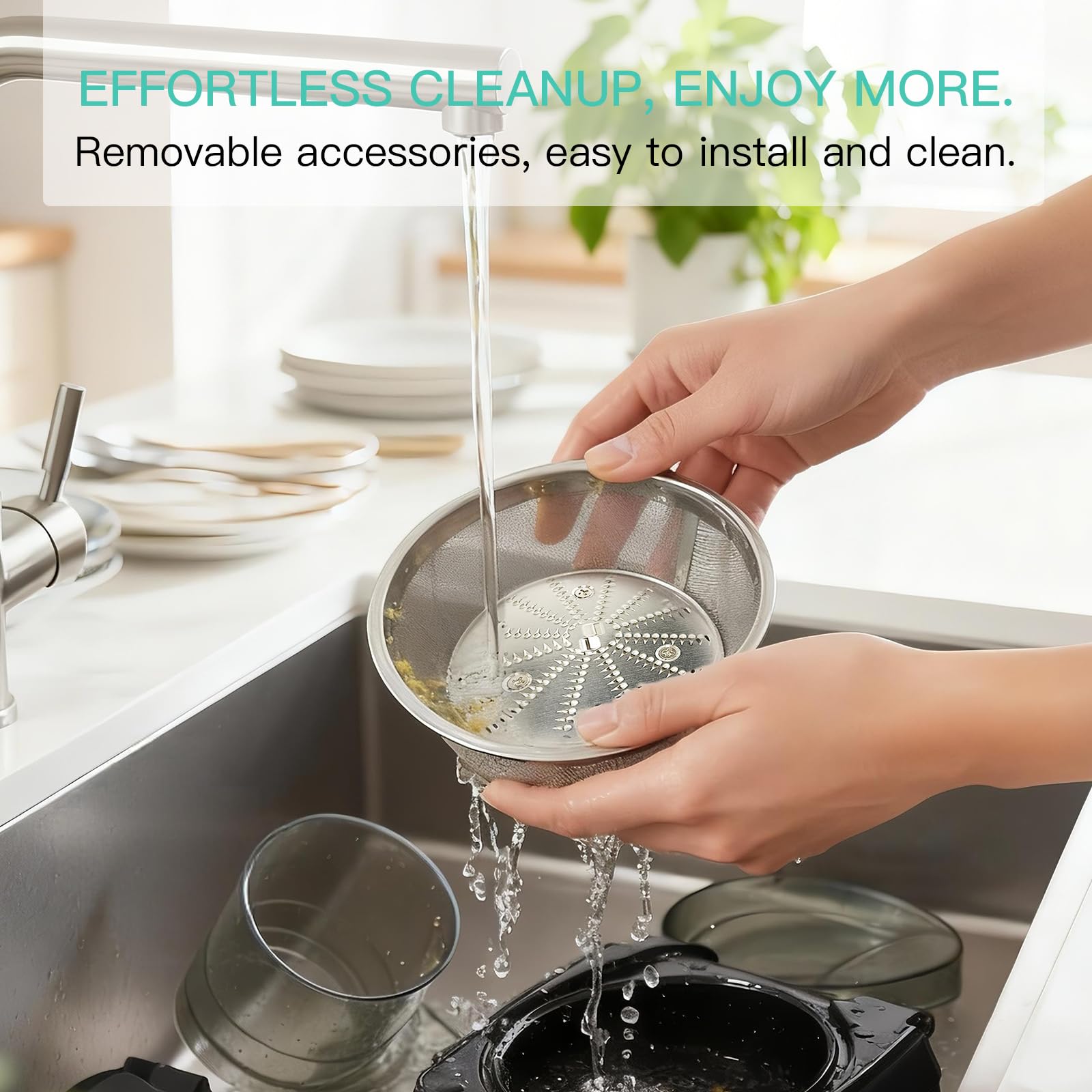 AZEUS easy-clean design for quick and thorough cleanup