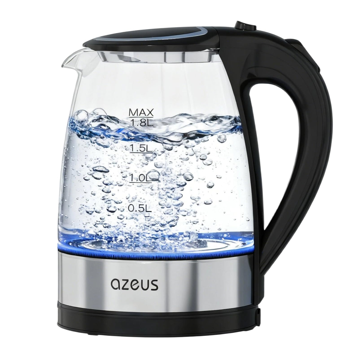 AZEUS Fast Boil Electric Kettle with blue LED light for quick boiling