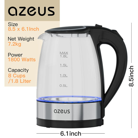 AZEUS white finish complements modern kitchen decor