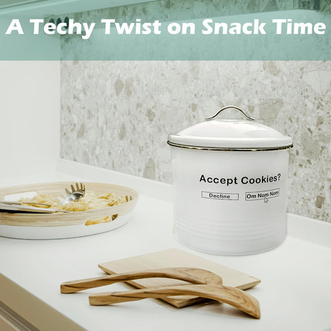 AZEZO biscotti jar evokes nostalgia while keeping cookies fresh and ready
