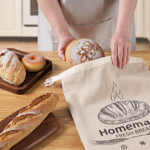 AZLTC beeswax bread bag storage tips for fridge or freezer.