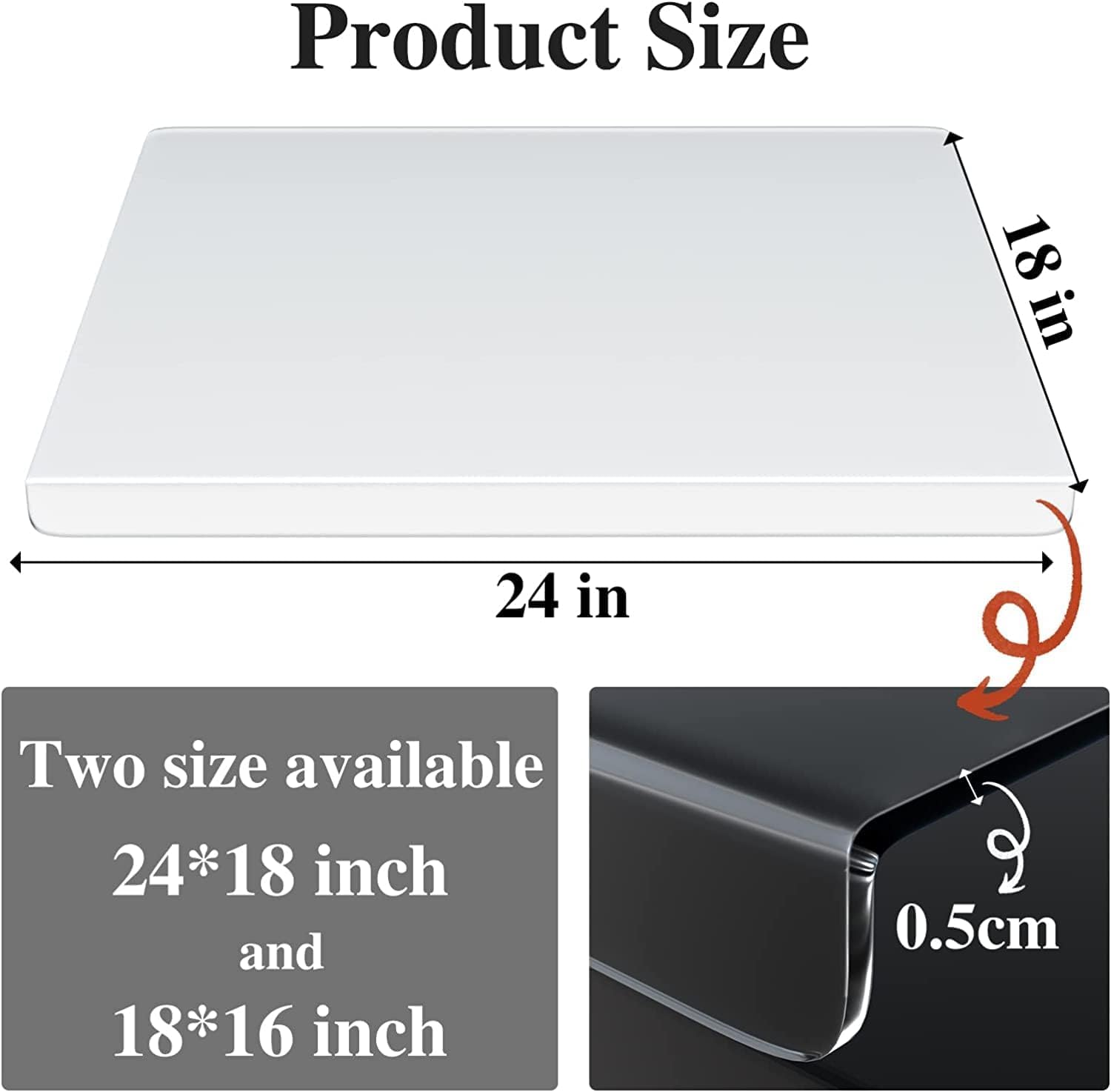 AZM Displays transparent acrylic design complements any kitchen decor.