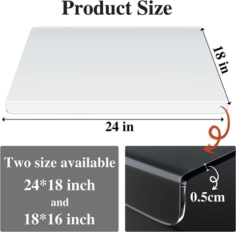 AZM Displays transparent acrylic design complements any kitchen decor.